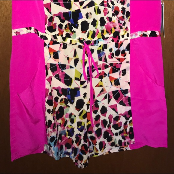 Charlie Jade Leopard & Hot Pink Short-Sleeved Romper - Picture 11 of 11